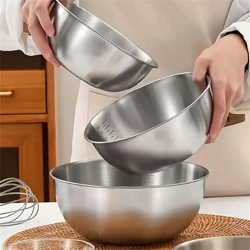Home Cooking Cookbook - Zestaw misk do mieszania ze stali