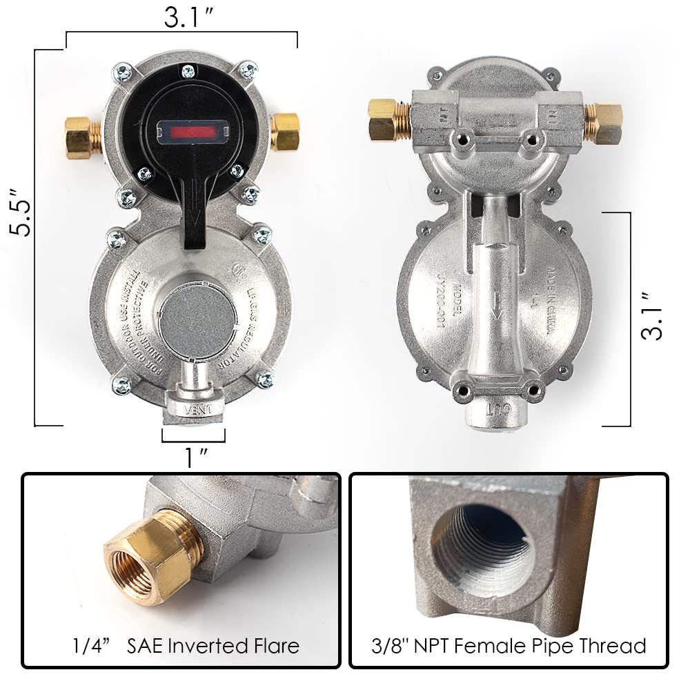 Zestaw 2 regulatorów gazu prop – Home Cooking Gas recenzja i cena